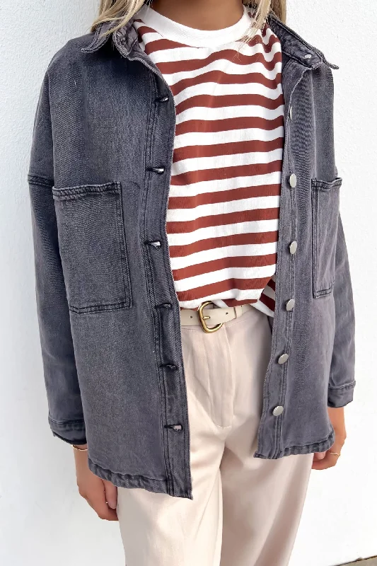 Limited Availability Jasmine Denim Jacket 82 Washed Black