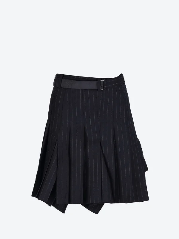 Chalk stripe skirt