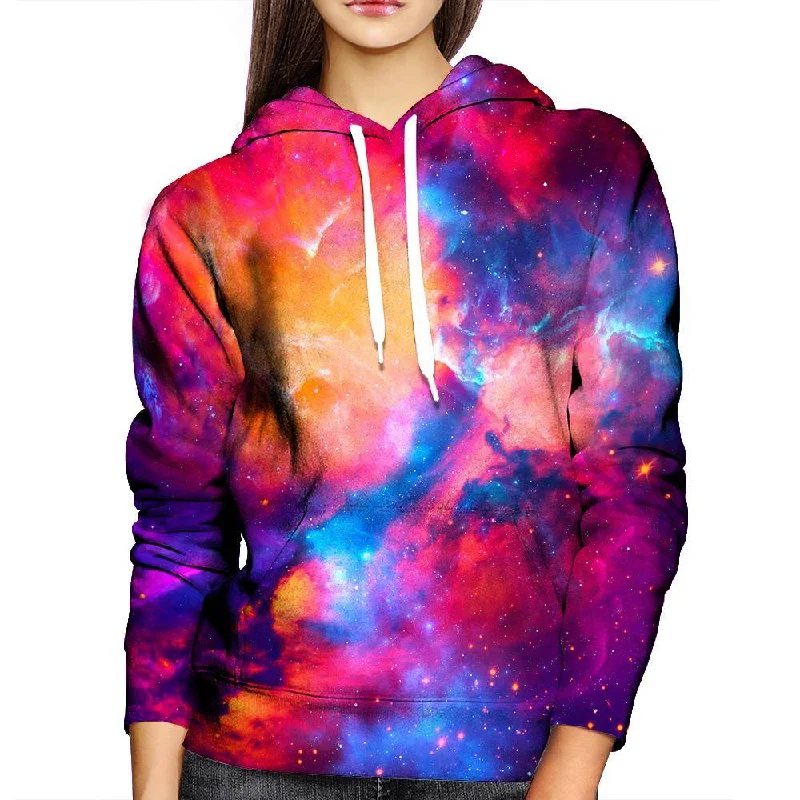 Glossy Galaxy Womens Hoodie