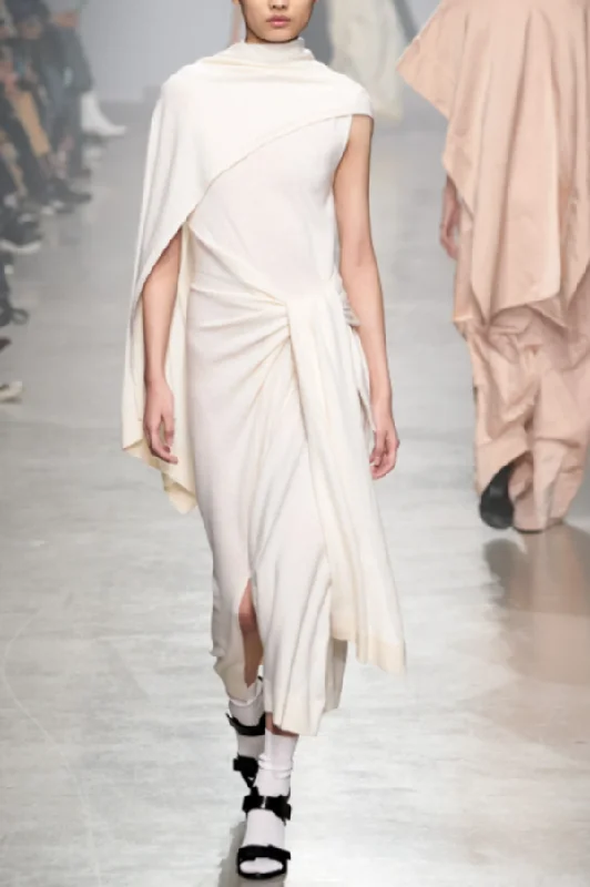 KAMAYA Draped Knit Runway Dress