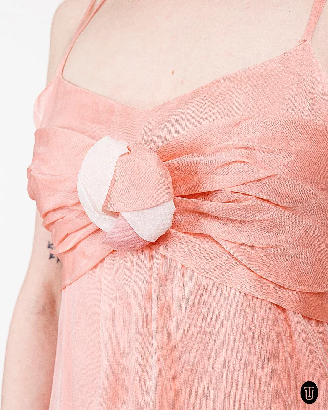 Sale Event 2007 Chanel Pink Silk Organza Babydoll Dress XS