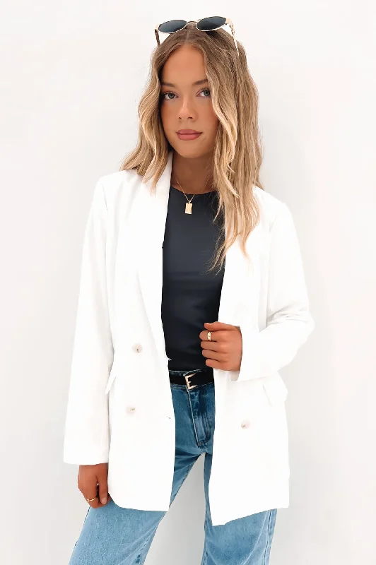 Hurry In Lucas Blazer Chalk