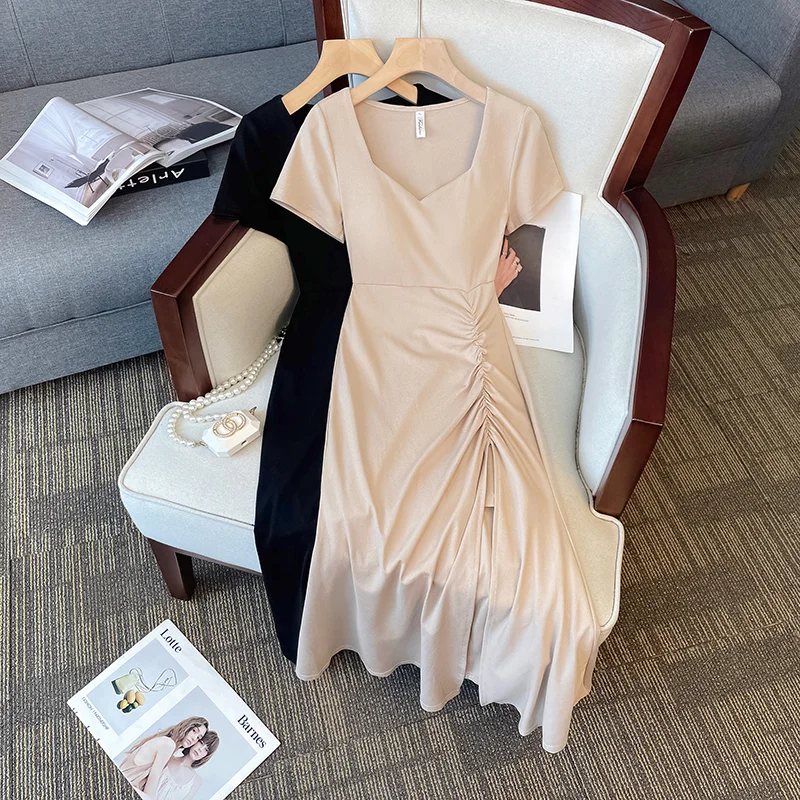 Price Drop Alert Plus Size Sexy Sweetheart Gathered Midi Dress