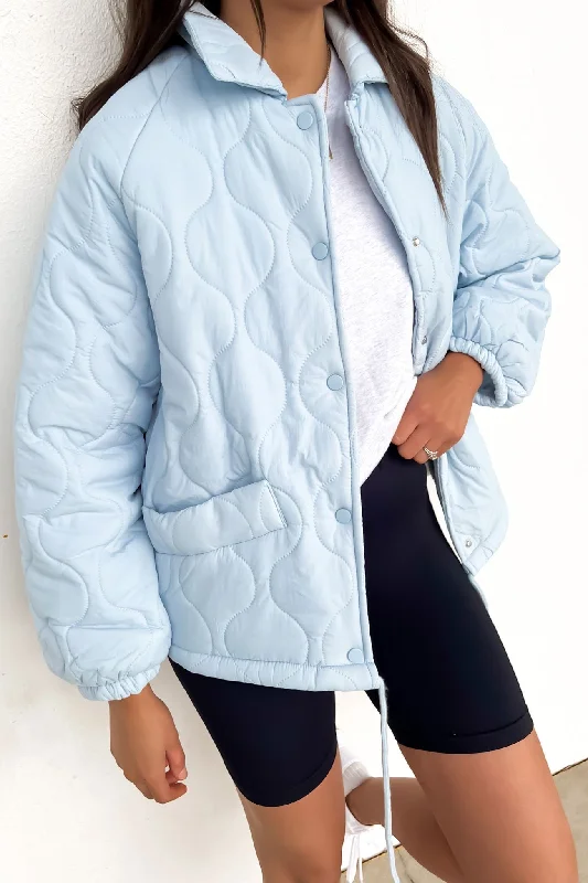 Bargain Blast Aimee Quilted Jacket Baby Blue