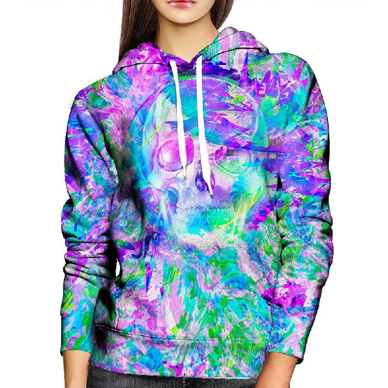 Translucent Skull Womens Hoodie