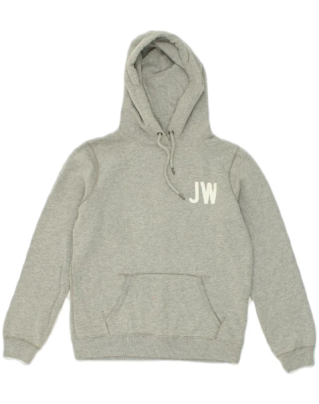 Special Savings JACK WILLS Womens Graphic Hoodie Jumper UK 14 Large  Grey Cotton