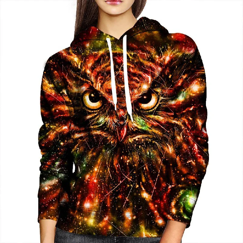 Fantastic Offers Space Owl Womens Hoodie