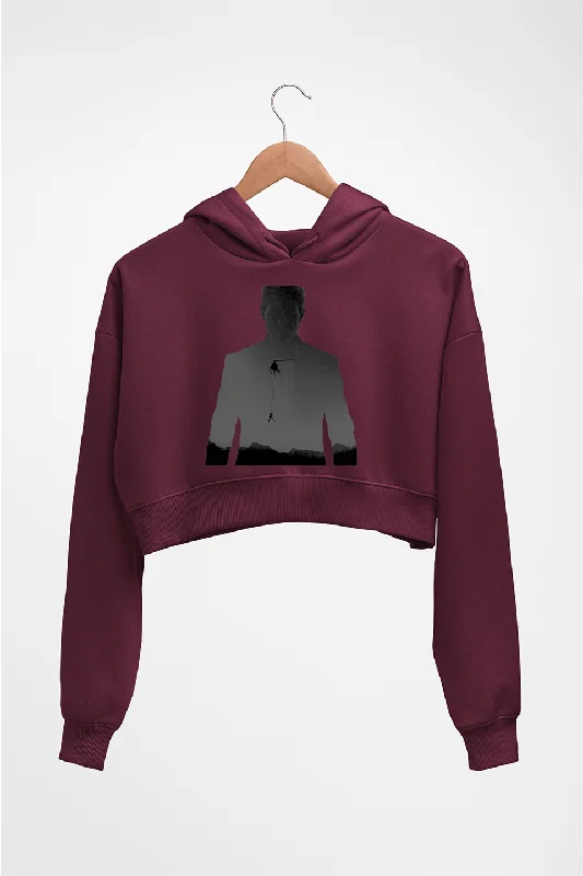 Deal Mania Mission Impossible (MI) Tom Cruise Crop HOODIE FOR WOMEN