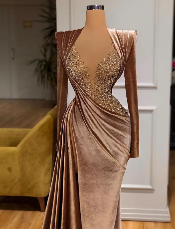 Markdowns Mermaid Gown Evening Dress, Sexy Long Prom Dresses