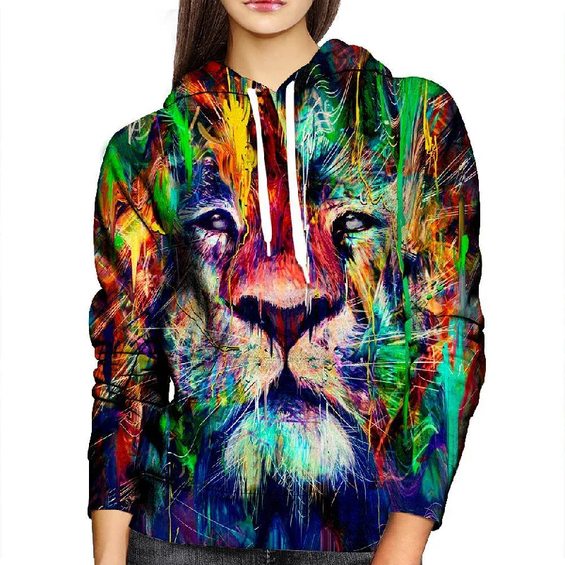 Lion Lines Womens Hoodie