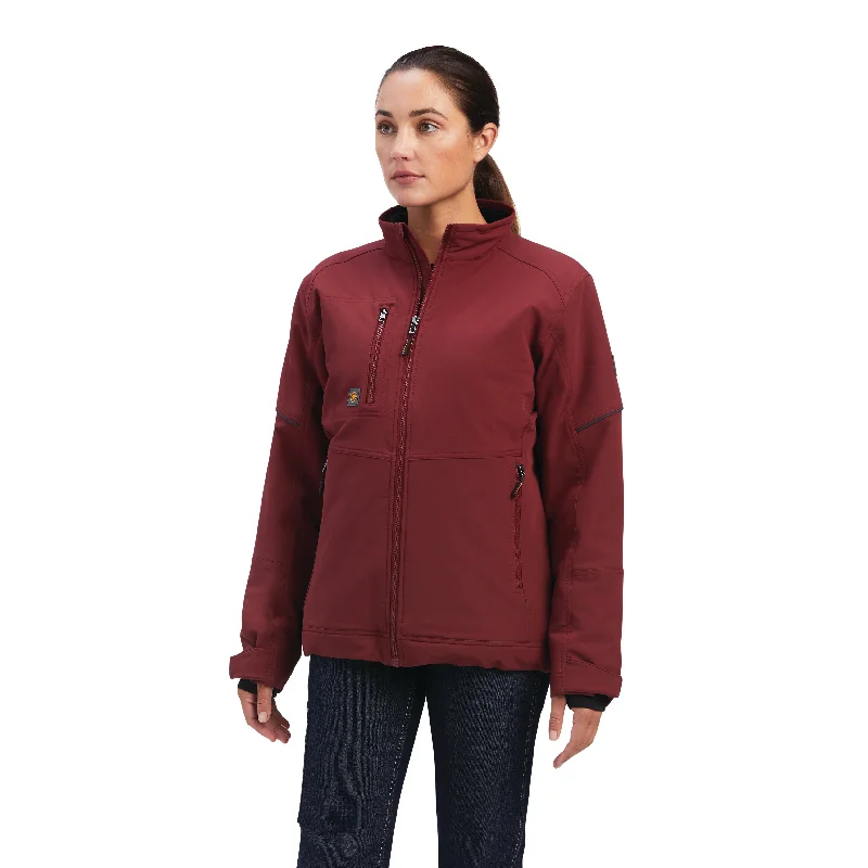Low Prices Ariat® Ladies Rebar DuraStretch Insulated Port Red Jacket 10041472