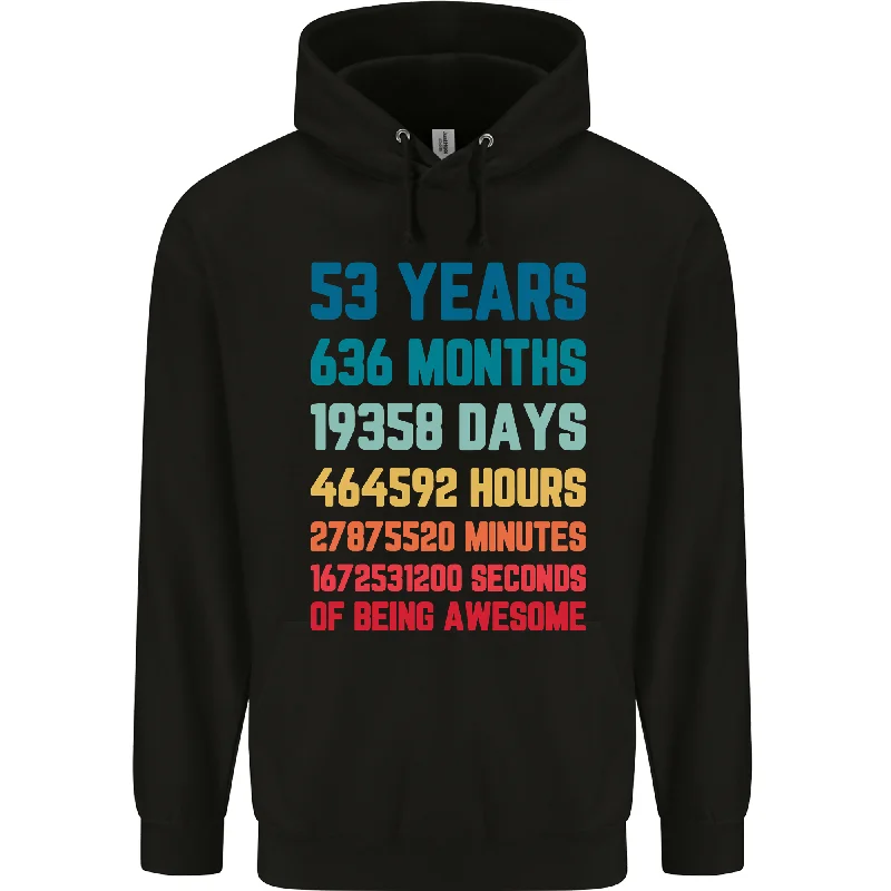 Final Markdown 53rd Birthday 53 Year Old Mens 80% Cotton Hoodie