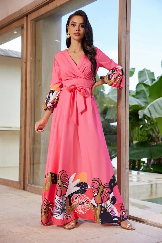 Final Markdown Long Sleeve Maxi Dress