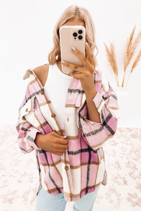 Best Deals Smith Shacket Pink