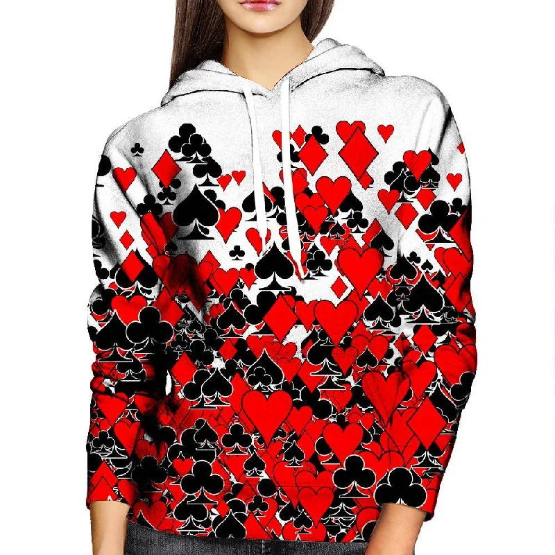 Online Specials Deck Of Cards Womens Hoodie