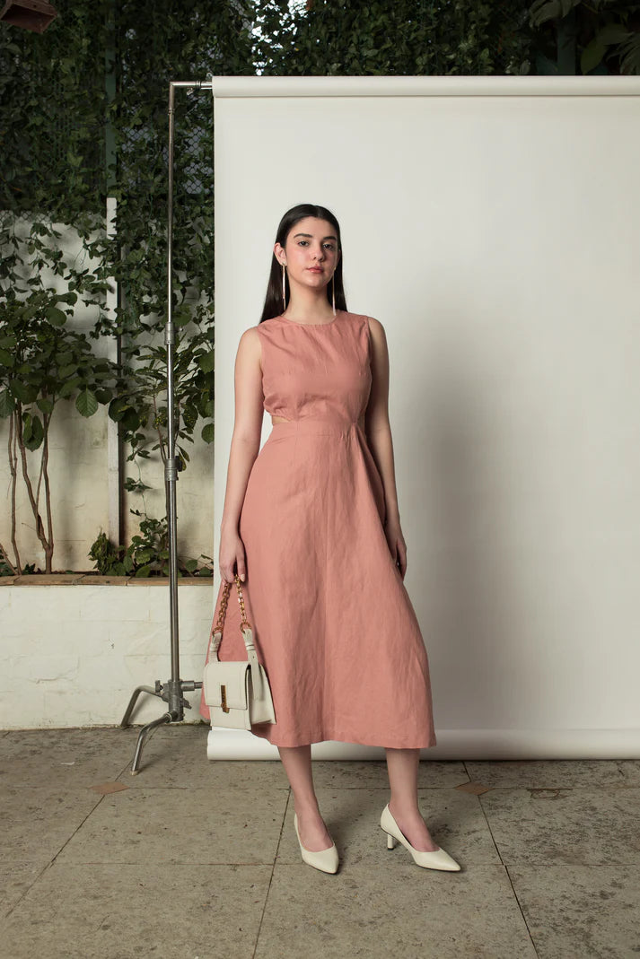 Inventory Reduction Sleeveless Cut-Out Dress