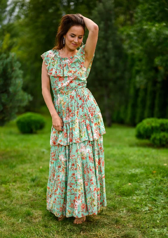 Lolita Maxi Green Butterfly Dress