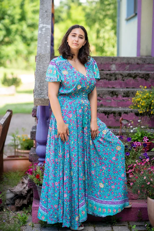 Ferria Island Flowers Plus Dress