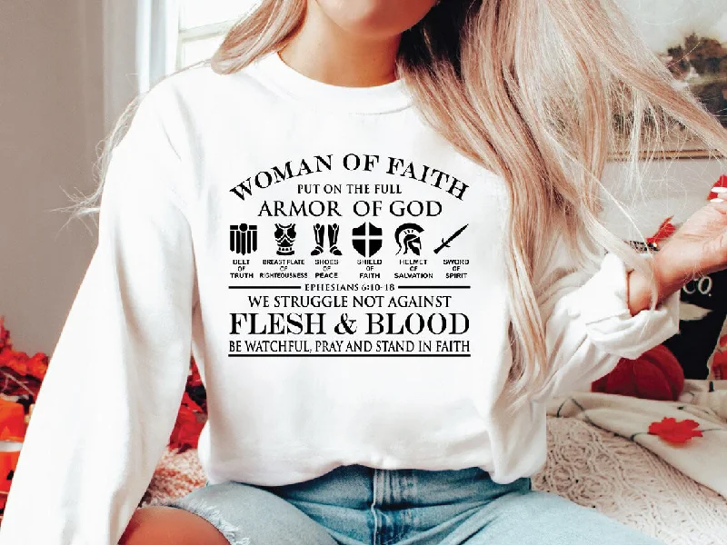 Huge Discounts Woman of Faith - Unisex Sweatshirt