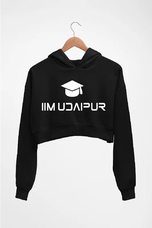 Mega Sale IIM Udaipur Crop HOODIE FOR WOMEN