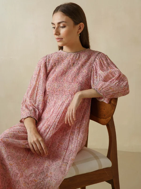 New Deals Coral Reef Smock Dress