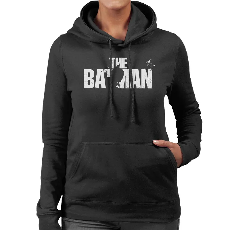 Midnight Madness The Batman Silhouette Logo Women's Hooded Sweatshirt