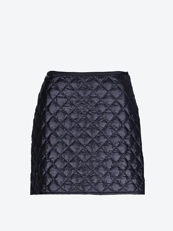 Quilted mini skirt