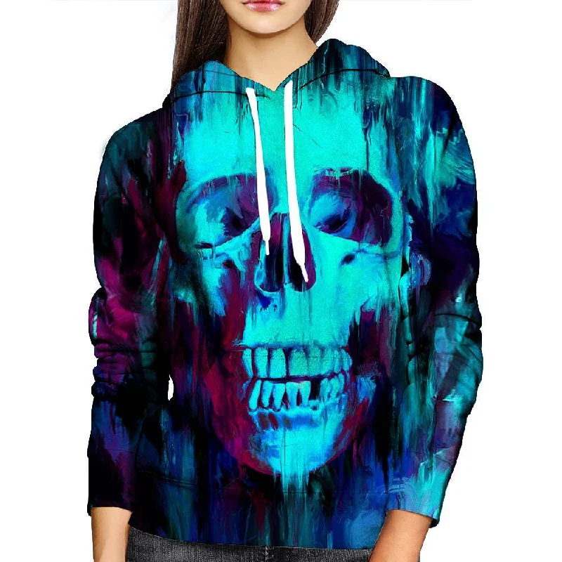 Price Break Painted Skull Womens Hoodie