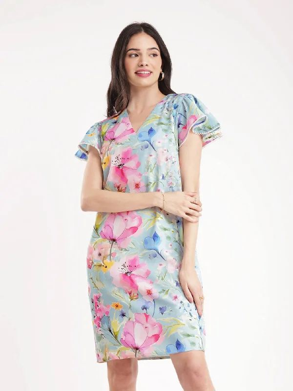 Special Buy Floral Shift Dress - Multicolour