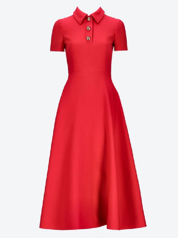 Crepe couture midi dress