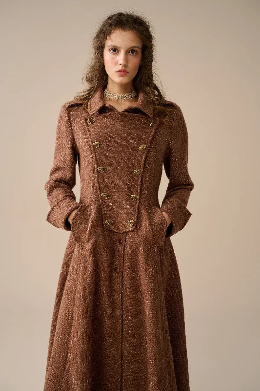 Final Clearance Erica 23 |Double breasted 100% wool coat