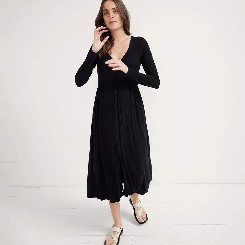 Year-End Clearance The Softest Rib Nursing Maxi Dress