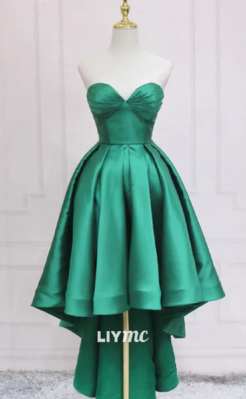 Super Sale LP1881 - Simple Sweetheart Neck Green High Low Prom Dress, Green Prom Dress Super Sale LP1881 - Simple Sweetheart Neck Green High Low Prom Dress, Green Prom Dress