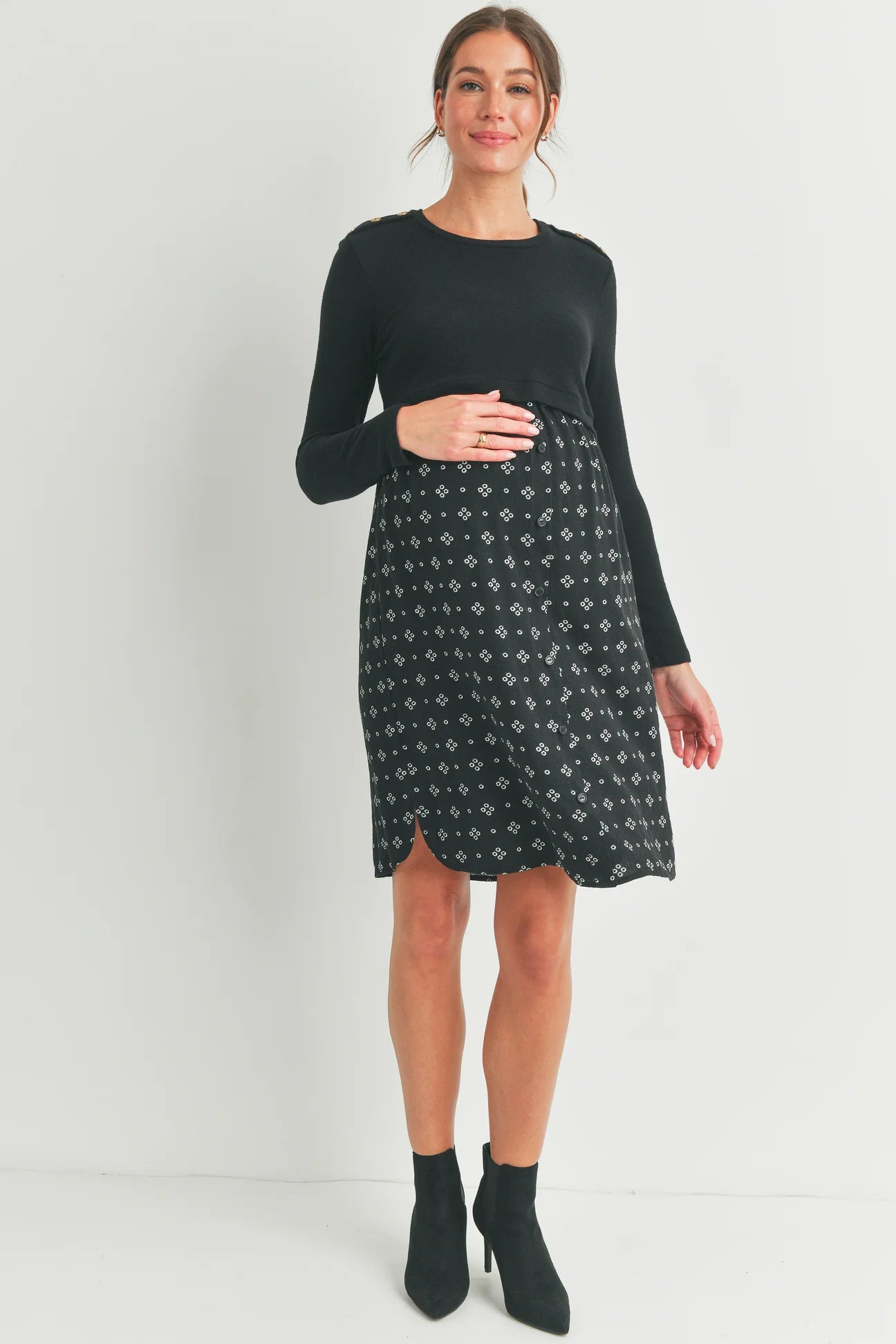 Early Bird Discount Aline Dress W/ Crop Sweater
