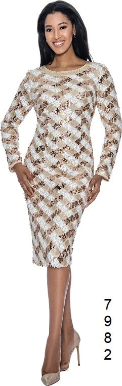 Savings Galore Gold Sequins Dress