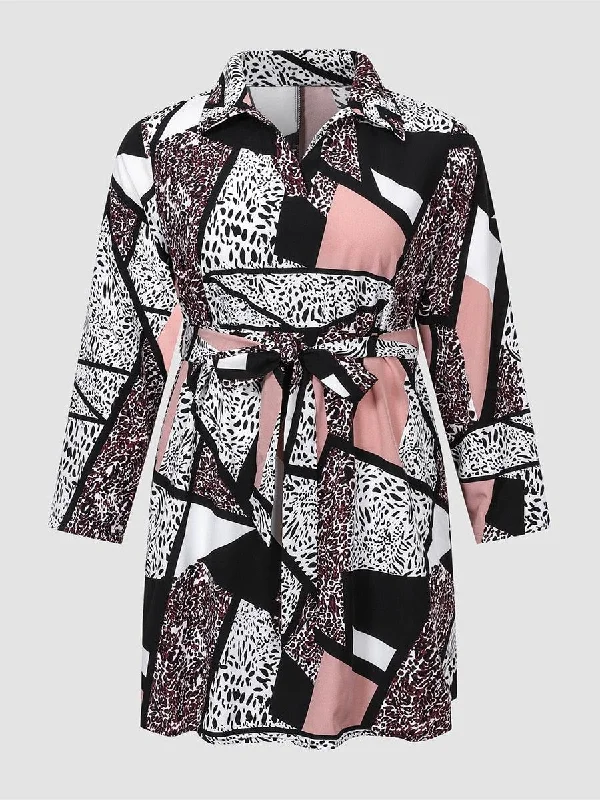 Can't Miss Printed Party Dress - Plus Size