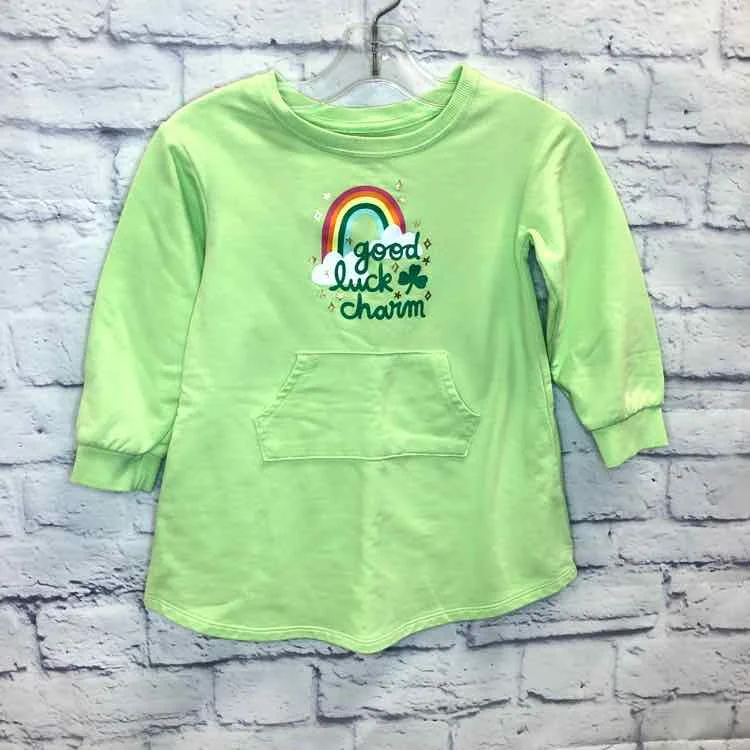 Act Fast Cat & Jack Green Size 4T Girls Dress