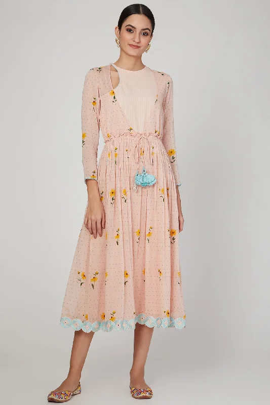 Special Price Pink sunset keyhole dress