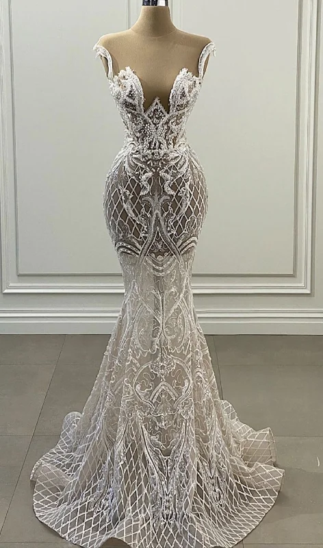 Massive Deals Long Mermaid Prom Dress, Evening Dress, Wedding Dress