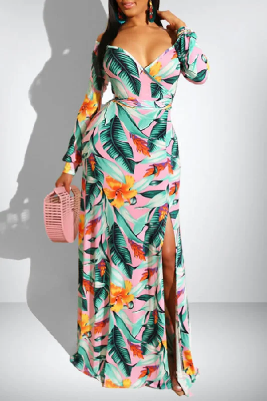 Epic Deals Longsleeve Printed Maxi Dress