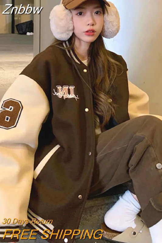 Instant Discount Znbbw Vintage Oversized Bomber Jackets Women Harajuku Hip Hop Letter Print Varsity Baseball Jacket Retro Loose Casual Coats Instant Discount Znbbw Vintage Oversized Bomber Jackets Women Harajuku Hip Hop Letter Print Varsity Baseball Jacket Retro Loose Casual Coats