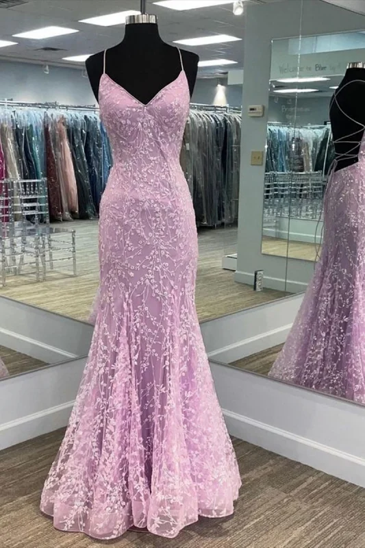 Special Discount V Neck Backless Mermaid Purple Lace Long Prom Dress, Mermaid Purple Formal Dress, Purple Lace Evening Dress Special Discount V Neck Backless Mermaid Purple Lace Long Prom Dress, Mermaid Purple Formal Dress, Purple Lace Evening Dress