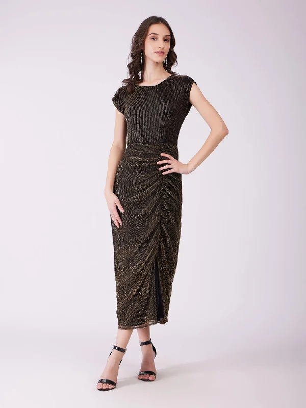 Exclusive Access Lurex Metallic Bodycon Dress - Black