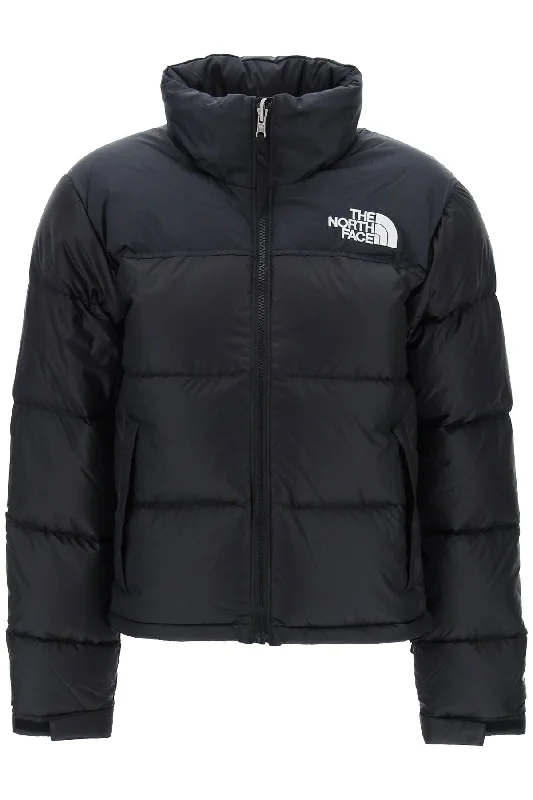 Blowout Sale THE NORTH FACE ripstop nylon nuptse cropped down jacket