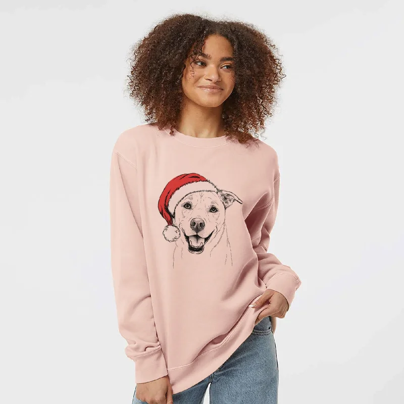 Final Markdown Santa Carl the Mixed Breed - Unisex Pigment Dyed Crew Sweatshirt