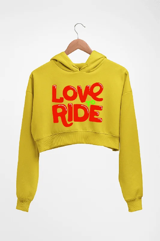 Love to Ride Crop HOODIE FOR WOMEN