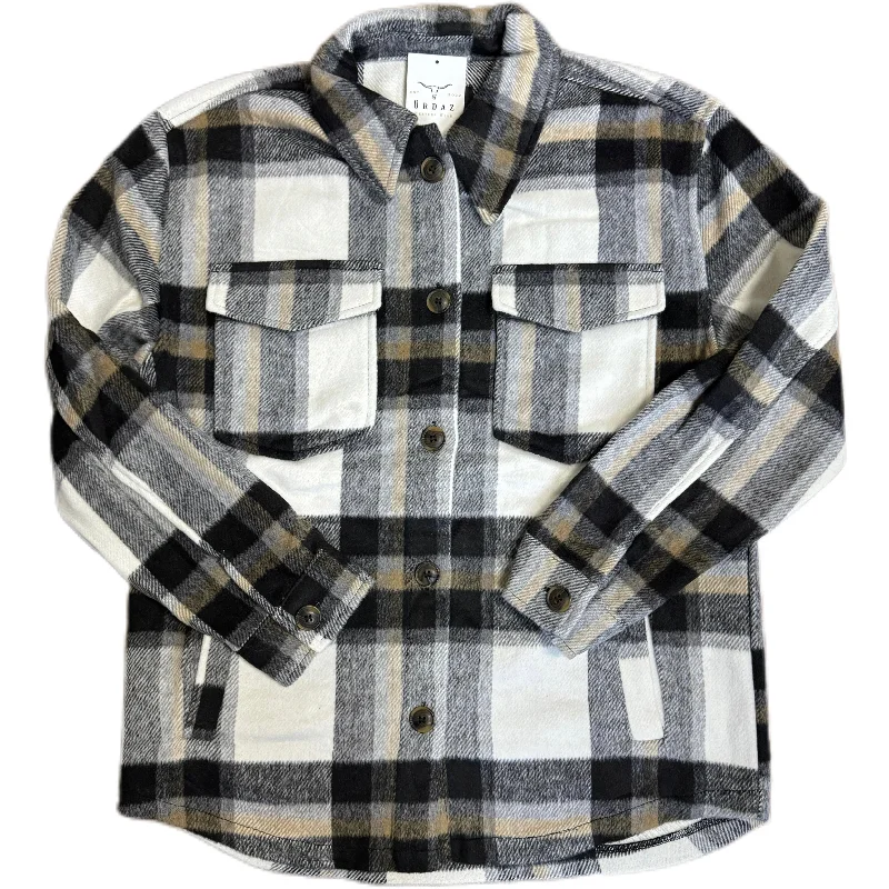 Don't Wait Black Plaid Shacket